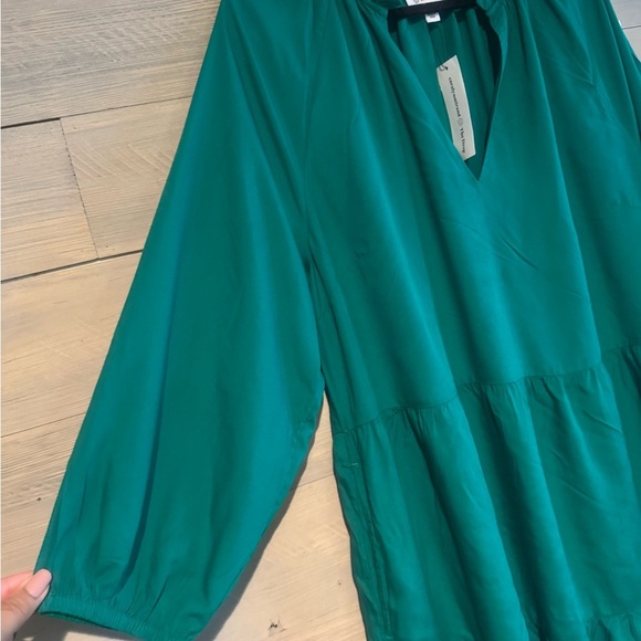 Corey Lynn Calter Teal Swim Coverup - Picture 4 of 11